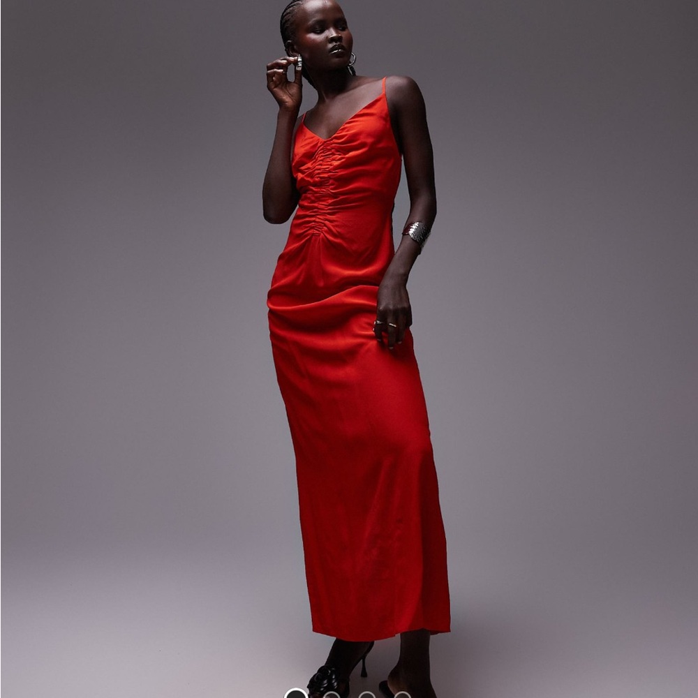 Elegant Red Maxi Dress ASOS SIZE 8